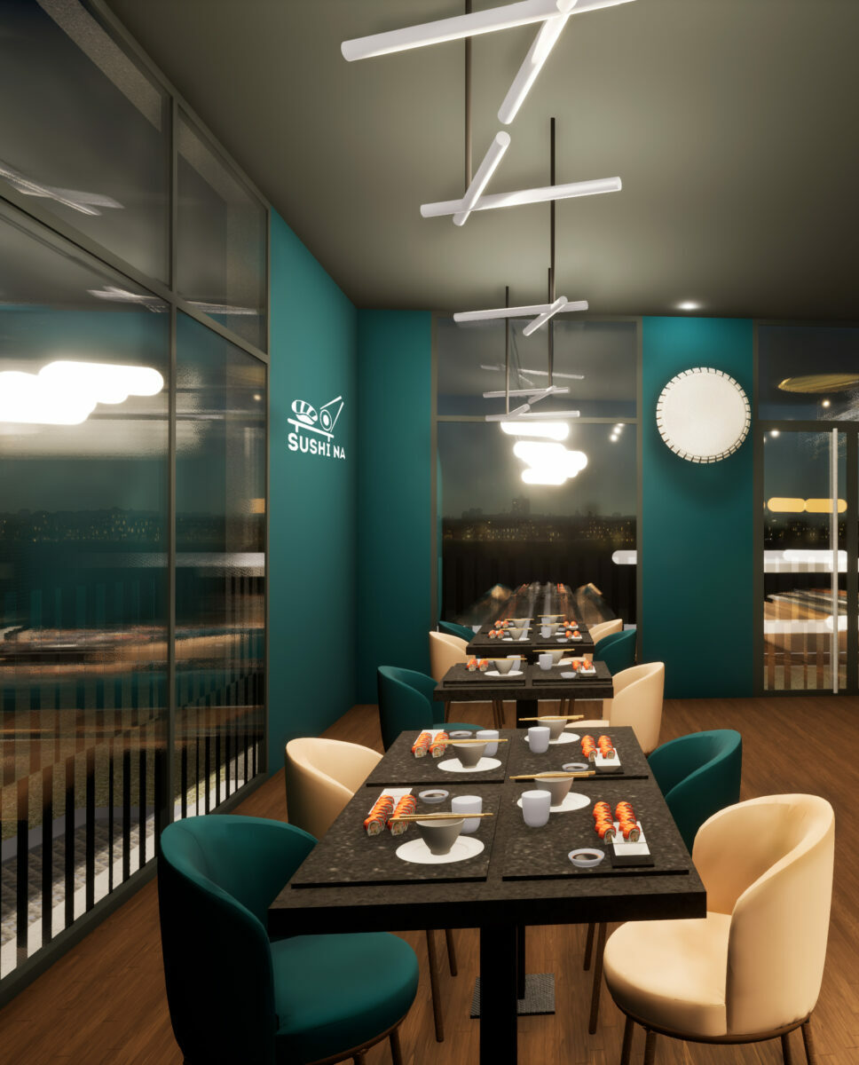 restaurant design lyon sushina 8